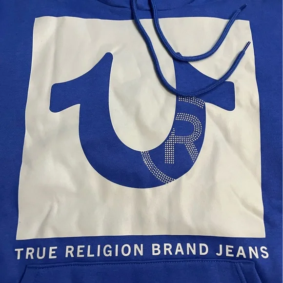 NWT - True Religion Men's Studded Icon Hoodie - Size L - Picture 7 of 13